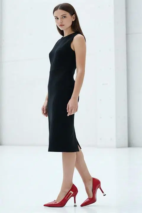 Kadın Fascino Kırmızı Rugan Stiletto Topuklu Ayakkabı