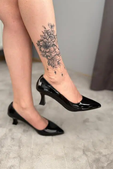 Kadın Sity Siyah Rugan 6 cm İnce Topuklu Stiletto